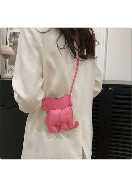 Kadınlar Için Pembe Mobil Çanta 2023 Yeni Yaratıcı Fil Crossbody Çanta Küçük Kare Çanta (Yurt Dışından) indirimleri
