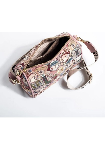 Pembe Beibaobao Kawaii Ayı Desen Crossbody Kadın Çanta Zarif Kalın Omuz Askısı Kız Omuz Çantası Postacı Çantası Kadınlar Için (Yurt Dışından) indirimleri