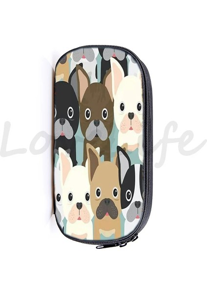 27 Güzel Bulldog Kalem Çantası Çocuklar Boston Terrier Kırtasiye Çantası Alman Çoban Kalem Tutucu Husky Köpek Kalem Çantası Çocuk Hediyeler (Yurt Dışından) fırsatları