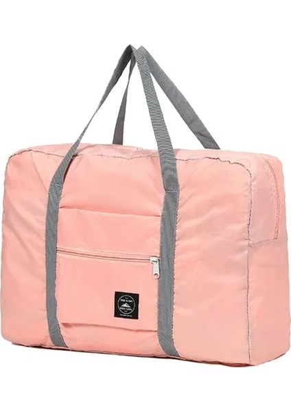 Pembe Seyahat Çantaları Boston Çanta Organizatörler Büyük Kapasiteli Haftasonu Çantası Kelebek Mektup Desen Katlanabilir Giysi Saklama Çanta Üzerinde Taşımak (Yurt Dışından)