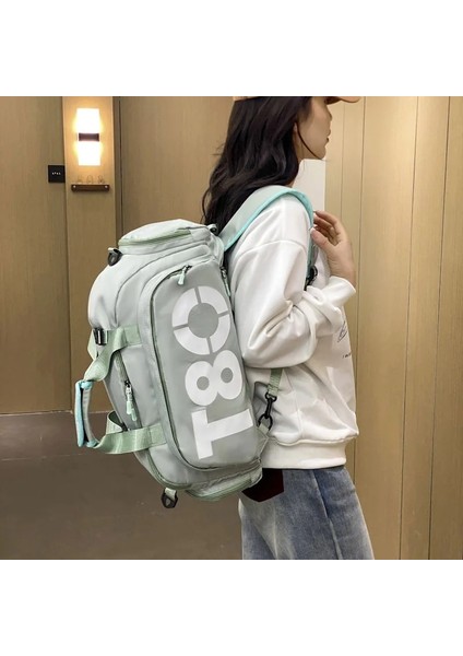 Açık Yeşil Kadın Çanta T80 Spor Salonu Spor Sırt Çantası Adam El Çantası Spor Seyahat Çantası Ayakkabı Omuz Duffle Crossbody Taşınabilir Boston Çanta (Yurt Dışından) fırsatları