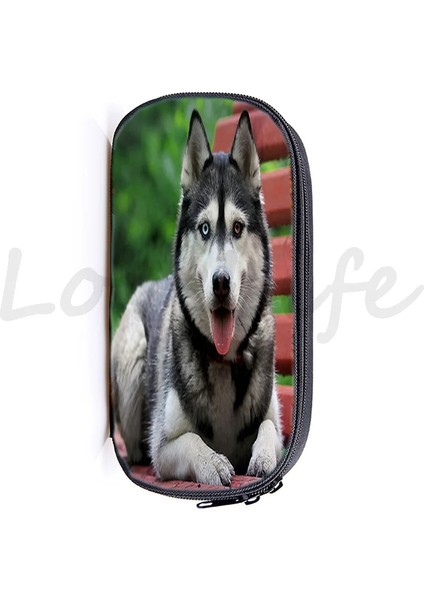 22 Sevimli Alman Çoban Kalem Kutusu Erkek Boston Terrier Kırtasiye Çantası Bulldog Okul Kutusu Kawaii Husky Kalem Çantası Kızlar Kozmetik Durumda (Yurt Dışından) modelleri