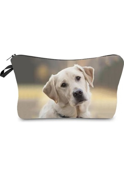 HZ5149 Köpek Çantası Alman Çoban / Boston Terrier / Bulldog / Husky Köpek Nedensel Kozmetik Çantaları Kadın Makyaj Çantası Isı Transferi Organizatör Saklama Çantası (Yurt Dışından)