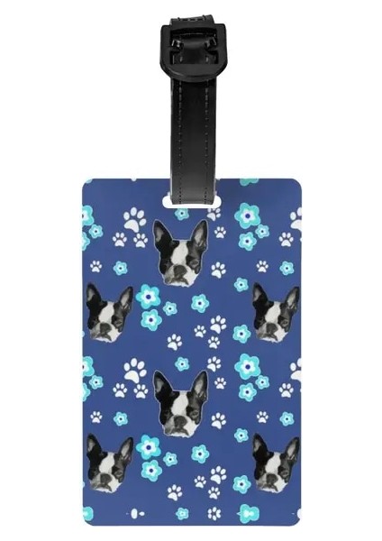 15 Özel Boston Terrier Köpek Pop Sanat Bagaj Etiketi Gizlilik Koruma Köpek Evcil Hayvan Bagaj Etiketleri Seyahat Çantası Etiketleri Bavul (Yurt Dışından)