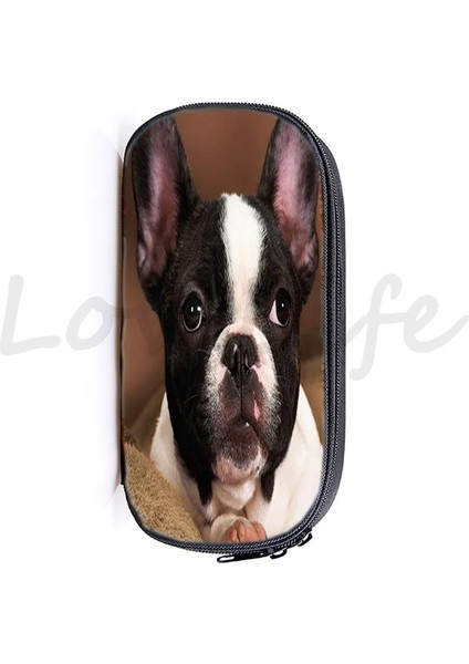 20 Sevimli Alman Çoban Kalem Kutusu Erkek Boston Terrier Kırtasiye Çantası Bulldog Okul Kutusu Kawaii Husky Kalem Çantası Kızlar Kozmetik Durumda (Yurt Dışından)