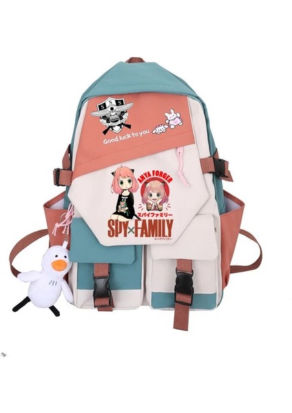 Stil 6 Ania Spy x Aile Anime Sırt Çantası Kadınlar Için Anya Forger Kawaii Öğrenci Okul Omuz Çantası Tuval Gençlik Açık Seyahat Sırt Çantası (Yurt Dışından) modelleri