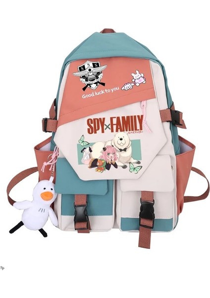 Stil 6 Ania Spy x Aile Anime Sırt Çantası Kadınlar Için Anya Forger Kawaii Öğrenci Okul Omuz Çantası Tuval Gençlik Açık Seyahat Sırt Çantası (Yurt Dışından) fırsatları