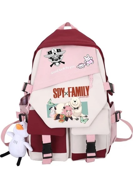 Stil 6 Ania Spy x Aile Anime Sırt Çantası Kadınlar Için Anya Forger Kawaii Öğrenci Okul Omuz Çantası Tuval Gençlik Açık Seyahat Sırt Çantası (Yurt Dışından) indirimleri