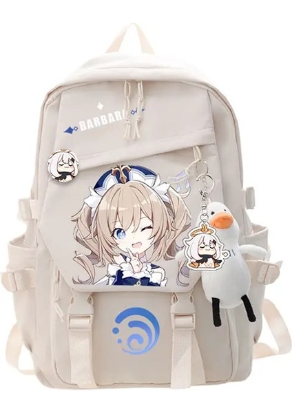 Stil 18 Kolye ile Yae Miko Albedo Genshin Etki Anime Cosplay Öğrenci Okul Çantası Sırt Çantası Gizli Sakli Konusmalar Dizüstü Bilgisayar Seyahat Sırt Çantası Açık Erkek Kız Hediyeler (Yurt Dışından)