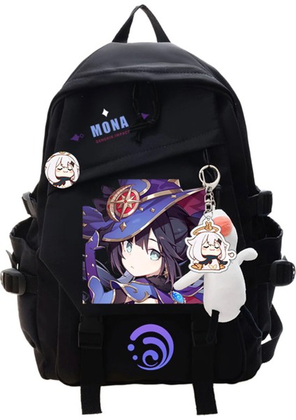 Stil 28 Kolye ile Yae Miko Albedo Genshin Etki Anime Cosplay Öğrenci Okul Çantası Sırt Çantası Gizli Sakli Konusmalar Dizüstü Bilgisayar Seyahat Sırt Çantası Açık Erkek Kız Hediyeler (Yurt Dışından) fırsatları