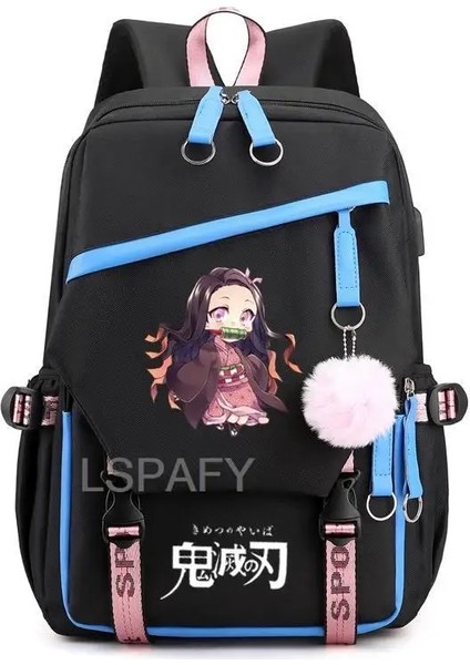 Stil 10 Kamado Nezuko Demon Slayer Anime Cosplay Unisex Öğrenciler Okul Çantası Sırt Çantası Karikatür Gizli Sakli Konusmalar Dizüstü Seyahat Sırt Çantası Açık Çanta (Yurt Dışından) indirimleri