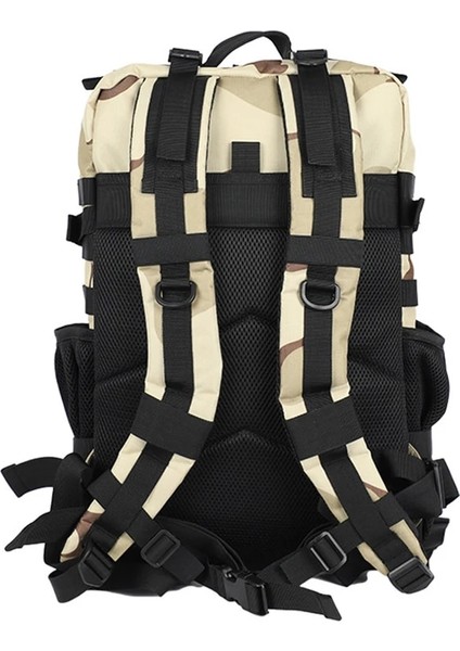 25L-SIYAH Yeni 25L/45L Askeri Taktik Sırt Çantası Açık Hava Eğitimi Spor Çantası Yürüyüş Kamp Seyahat Sırt Çantası Ordu 3D Trekking Molle Sırt Çantası (Yurt Dışından)