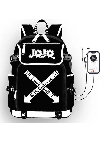 Stil 12 Jojo'nun Tuhaf Macera Anime Sırt Çantası Öğrenci Okul Omuzdan Askili Çanta Büyük Kapasiteli Gençlik Açık Seyahat Sırt Çantası Moda Hediye (Yurt Dışından) fırsatları