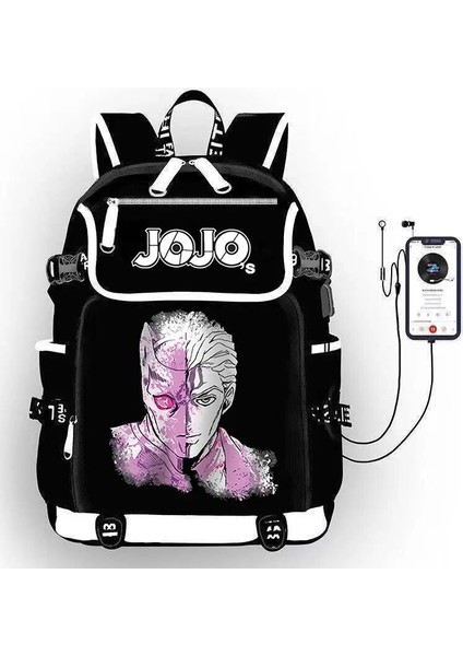 Stil 12 Jojo'nun Tuhaf Macera Anime Sırt Çantası Öğrenci Okul Omuzdan Askili Çanta Büyük Kapasiteli Gençlik Açık Seyahat Sırt Çantası Moda Hediye (Yurt Dışından) indirimleri