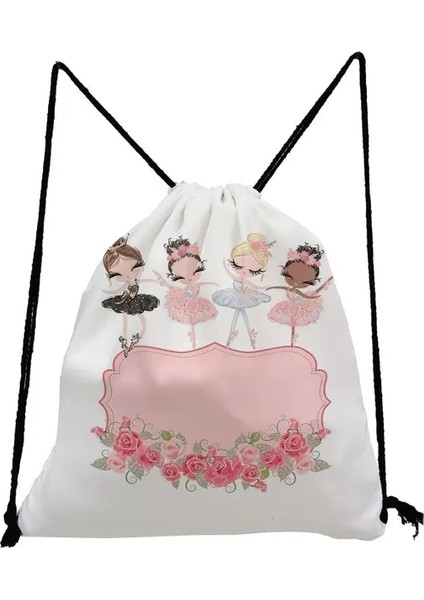 SK5255 Spor Salonu Seyahat Okul Çantası Öğrenciler Için Pratik Sırt Çantaları Sırt Çantası Kadın Bale Sanat Kız Moda Baskı Ayakkabı Çantaları Taşınabilir Açık (Yurt Dışından)