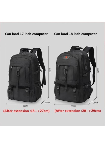 50L 50L 80L Büyük Seyahat Sırt Çantası Erkekler Ayrı Ayakkabı Bölmesi Iş Çantası Açık Spor Su Geçirmez Adam Siyah Saklama Sırt Çantaları (Yurt Dışından) indirimleri