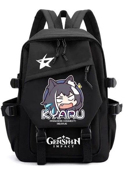 Stil 11 Genshin Etki Anime Cosplay Unisex Öğrenciler Okul Çantası Sırt Çantası Xiao Karikatür Gizli Sakli Konusmalar Dizüstü Seyahat Sırt Çantası Açık Çocuk Hediyeler (Yurt Dışından)
