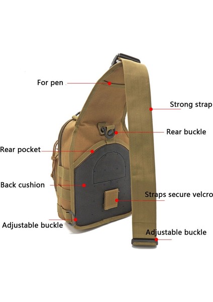 Stil 6 Yürüyüş Trekking Sırt Çantası Spor Tırmanma Omuz Çantaları Taktik Kamp Avcılık Sırt Çantası Balıkçılık Açık Askeri Omuz Çantası (Yurt Dışından) indirimleri