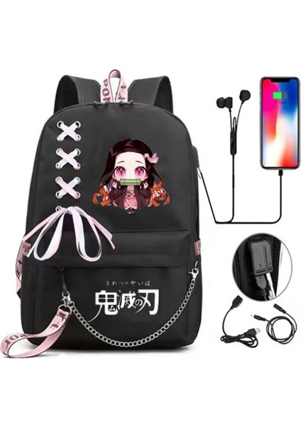 Stil 05 Nezuko Demon Slayer Sırt Çantası Anime Cosplay Unisex Öğrenciler Okul Çantası Karikatür Gizli Sakli Konusmalar Dizüstü Seyahat Sırt Çantası Açık Çanta (Yurt Dışından) fiyatları