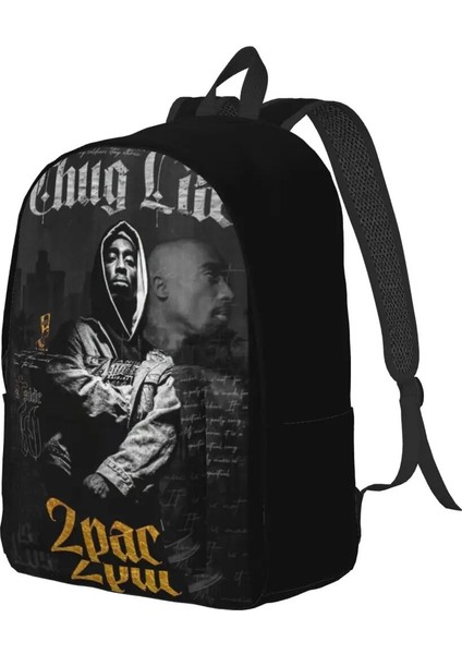 Resimde Gösterildiği Gibi Boyut Tablosuna Bakın Tupac 2pac 90S Rap Müzik Klasik Sırt Çantası Açık Hava Öğrenci Yürüyüş Seyahat Sırt Çantası Erkekler Kadınlar Için Kolej Omuz Çantası (Yurt Dışından)