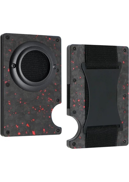 B-Karbon Hava Etiketi Cüzdan Kart Sahibinin Rfid Kılıfı Metal Alüminyum Kredi Kimliği Erkekler Ince Kartvizit Sahibi Nakit Kayışı Hava Etiketi Dövme Karbon Fiber (Yurt Dışından)