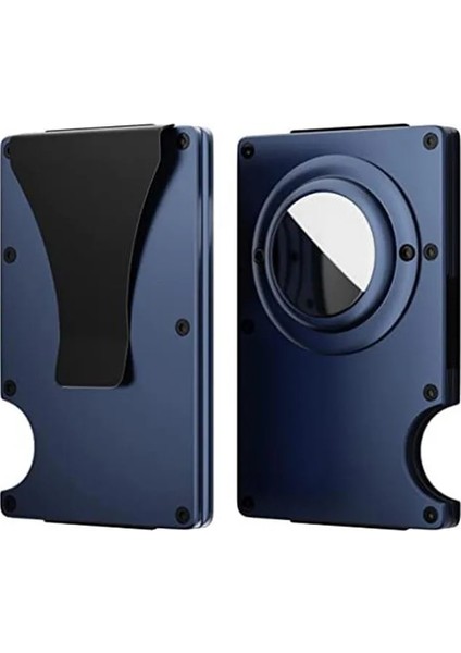 B-Karbon Hava Etiketi Cüzdan Kart Sahibinin Rfid Kılıfı Metal Alüminyum Kredi Kimliği Erkekler Ince Kartvizit Sahibi Nakit Kayışı Hava Etiketi Dövme Karbon Fiber (Yurt Dışından)