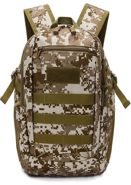 Çöl Kamuflaj Açık Taktik Sırt Çantası Askeri Sırt Çantaları Erkekler 20L Su Geçirmez Spor Seyahat Sırt Çantaları Kamp Balıkçılık Avcılık Sırt Çantaları (Yurt Dışından)