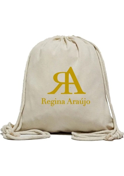 Turuncu 34 x 41 cm Özel Logo Pamuk Büzgülü Sırt Çantaları Kanvas Doğa Sporları Gri Çanta Logonuz Burada Kişiselleştirilmiş Logo Hediyesi Büzgülü Çantalar (Yurt Dışından) indirimleri