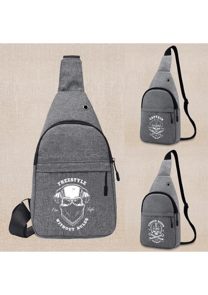 6SKULL022 Erkekler Için Yeni Sling Çanta Açık Spor Kamp Ordu Omuz Çantası Avcılık Balıkçılık Crossbody Göğüs Paketi Sırt Çantası Kafatası Baskı Çanta (Yurt Dışından) fırsatları