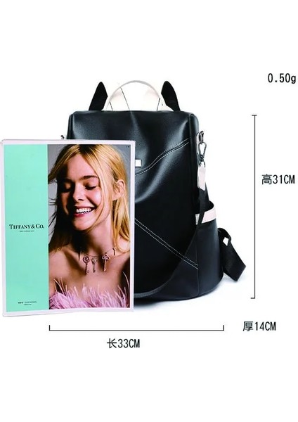 SJB1013C2 Moda Kadın Sırt Çantası Yumuşak Deri Pu Açık Seyahat Bir Omuz Çift Amaçlı Rahat Hırsız Çanta Kadın (Yurt Dışından) indirimleri