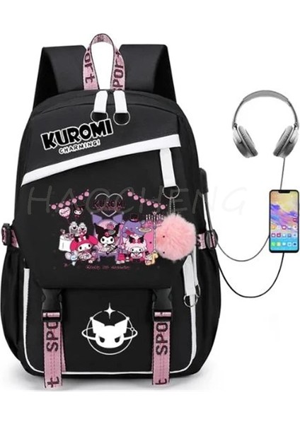 Resim Renk 16 Inç Sıcak Moda Güzel Kuromi Melodi Cosplay Unisex Öğrenciler Okul Çantası Sırt Çantası Karikatür Gizli Sakli Konusmalar Dizüstü Seyahat Sırt Çantası Açık Çanta (Yurt Dışından) fiyatları