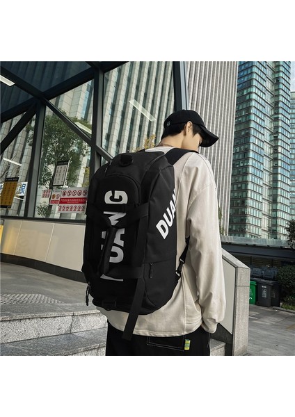 Haki Açık Spor Çantası Islak-Kuru Ayırma Çantası Büyük Kapasiteli Spor Sırt Çantası Su Geçirmez Çok Fonksiyonlu Ayakkabı Deposu Seyahat Paketi (Yurt Dışından) fiyatları