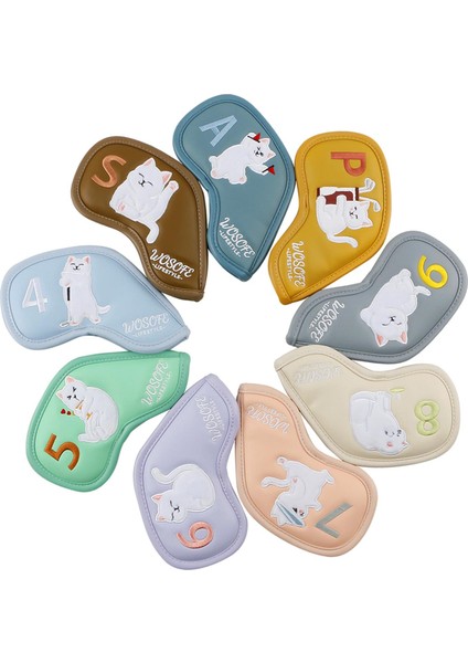 9 Golf Kapakları Set Golf Kulüpleri Durumda Golf Kulübü Headcovers Kar (Yurt Dışından) fiyatları
