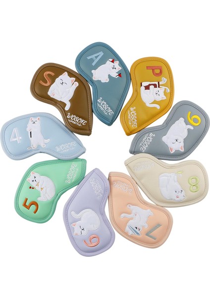 9 Golf Kapakları Set Golf Kulüpleri Durumda Golf Kulübü Headcovers Kar (Yurt Dışından) fırsatları