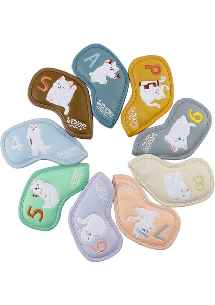 9 Golf Kapakları Set Golf Kulüpleri Durumda Golf Kulübü Headcovers Kar (Yurt Dışından) indirimleri