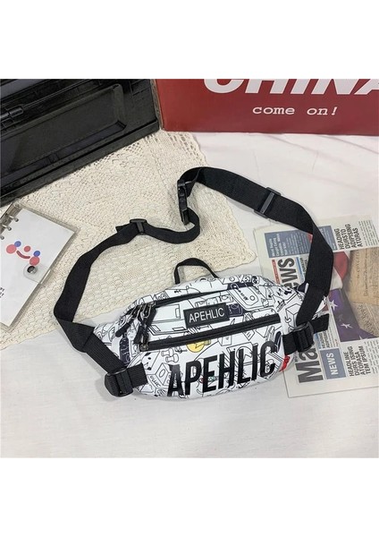 Ls Şehir Graffiti Japon Spor Omuz Göğüs Çantası Erkek Süper Sacoche Homme Çanta Erkekler Için Crossbody Çanta Yan Çanta Motosiklet Bel Sling Kanvas (Yurt Dışından)