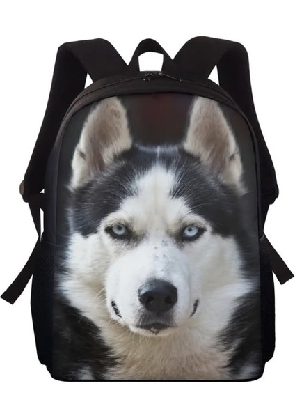 HBCS000021Z87 15 Inç Hycool Bulldog Husky Köpek Alman Çoban Boston Terrier Baskı Okul Sırt Çantası Erkek Kız Çocuk Çocuklar Için Sırt Paketleri Çanta (Yurt Dışından)