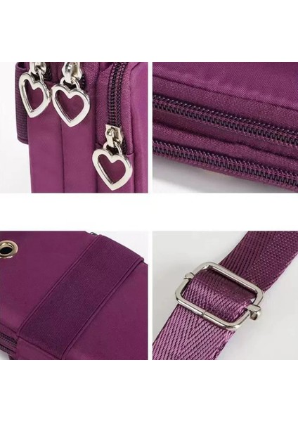 7floral Mektup S Kanvas Crossbody Çanta Cep Telefonu Çantası Taşınabilir Kadın Çanta Cep Telefonu Çanta Çiçek Serisi Omuz Çantası 2024 Yeni Moda (Yurt Dışından) indirimleri