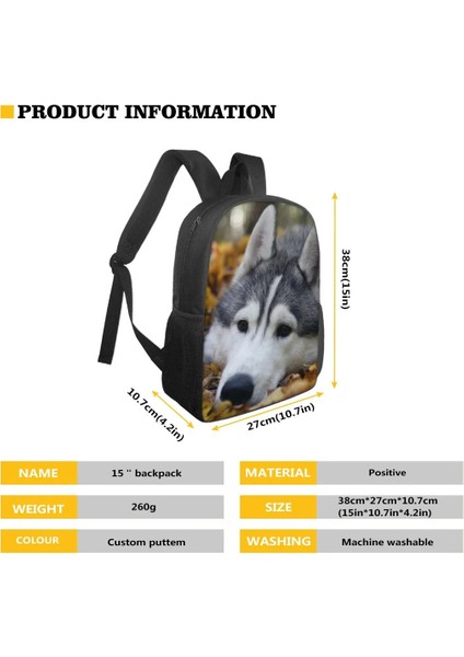 HBCS000021Z87 15 Inç Hycool Bulldog Husky Köpek Alman Çoban Boston Terrier Baskı Okul Sırt Çantası Erkek Kız Çocuk Çocuklar Için Sırt Paketleri Çanta (Yurt Dışından) fırsatları