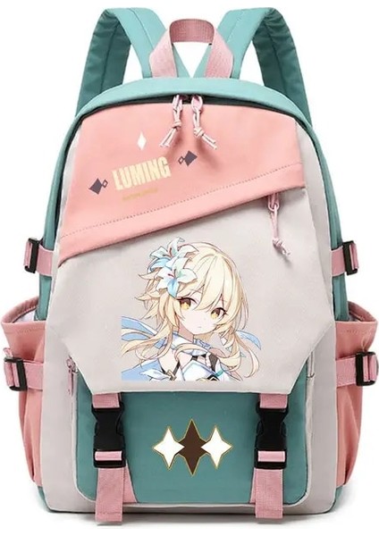 Stil 14 Genshin Etki Anime Cosplay Öğrencileri Okul Çantası Sırt Çantası Beelzebul Ayaka Xiao Gizli Sakli Konusmalar Seyahat Sırt Çantası Açık Erkek Kız Hediyeler (Yurt Dışından)