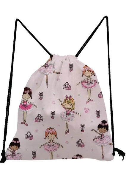 SK5252 Spor Salonu Seyahat Okul Çantası Açık Sırt Çantası Kadın Bale Sanat Kız Moda Baskı Sırt Çantaları Öğrenciler Için Ayakkabı Çantaları Taşınabilir Pratik (Yurt Dışından)