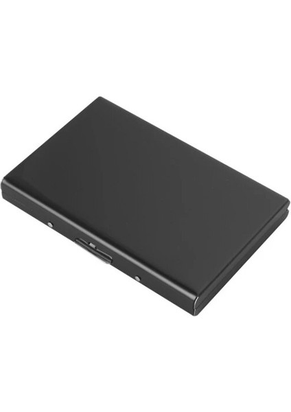 Siyah Moda Alüminyum Anti Manyetik Kart Sahibinin Kadın Erkek Metal Kredi Kartı Kartvizit Sahipleri Organizatör Çanta Cüzdan (Yurt Dışından)