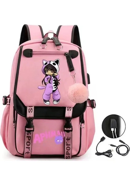 Stil 4 Aphmau Anime Sırt Çantası Cosplay Unisex Öğrenciler Okul Çantası Karikatür Gizli Sakli Konusmalar Dizüstü Seyahat Sırt Çantası Açık Çanta (Yurt Dışından) indirimleri