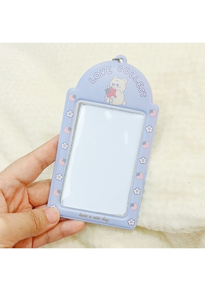 B5 1 Adet Taşınabilir Aşk Kalp 3 Inç Kpop Fotoğraflı Kart Tutucu Kalp Içi Boş Kredi Kimlik Banka Kartı Otobüs Kartı Fotoğraf Koruyucu Kılıf (Yurt Dışından)