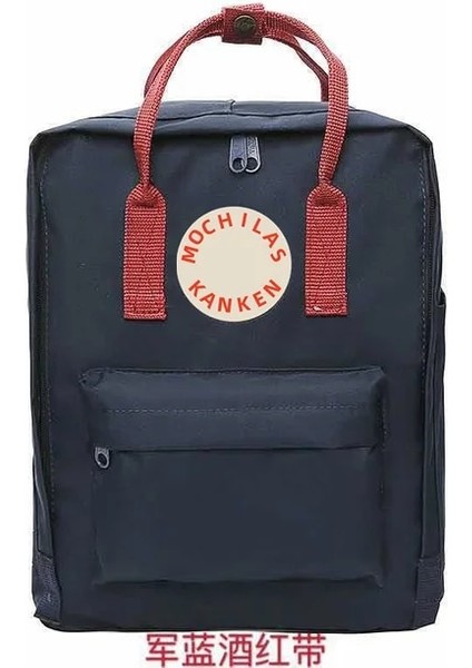 3 Lacivert Şarap 7 L-Mini Orijinal Klasik Sırt Çantası Logolu Öğrenci Su Geçirmez Seyahat Dizüstü Bilgisayar Kanvas Açık Okul Çantası Çantaları Bayan Kız Desinger (Yurt Dışından)