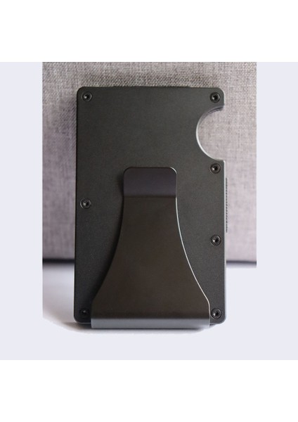A-Kayış Gri Hava Etiketi Para Klip Ince Kart Sahibinin Erkekler Ince Cüzdan Alüminyum Alaşımlı Kasa Erkek Tracker Hava Etiketi ile Lüks Tasarımcı Rfid Tarjetero (Yurt Dışından)