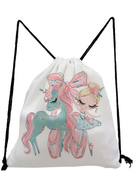 SK5249 Spor Salonu Seyahat Okul Çantası Öğrenciler Için Pratik Sırt Çantaları Sırt Çantası Kadın Bale Sanat Kız Moda Baskı Ayakkabı Çantaları Taşınabilir Açık (Yurt Dışından)