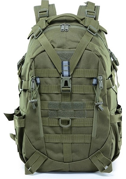 Ordu Yeşil 40 Litre Askeri Taktik Sırt Çantası Erkekler Açık Spor Seyahat Sırt Çantası Ordu Molle Avcılık Yürüyüş Sırt Çantası Reflektör Duffle Çanta (Yurt Dışından)