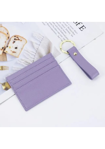 Menekşe Bir Set Özelleştirilmiş Harfleri Moda Hediye Seti Kart Sahibinin Bozuk Para Cüzdanı Anahtarlık Yeni Lüks 100% Inek Deri Anahtarlık Anahtarlık Diy Dropship (Yurt Dışından)