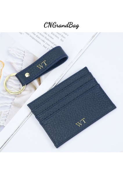 Menekşe Bir Set Özelleştirilmiş Harfleri Moda Hediye Seti Kart Sahibinin Bozuk Para Cüzdanı Anahtarlık Yeni Lüks 100% Inek Deri Anahtarlık Anahtarlık Diy Dropship (Yurt Dışından) fiyatları